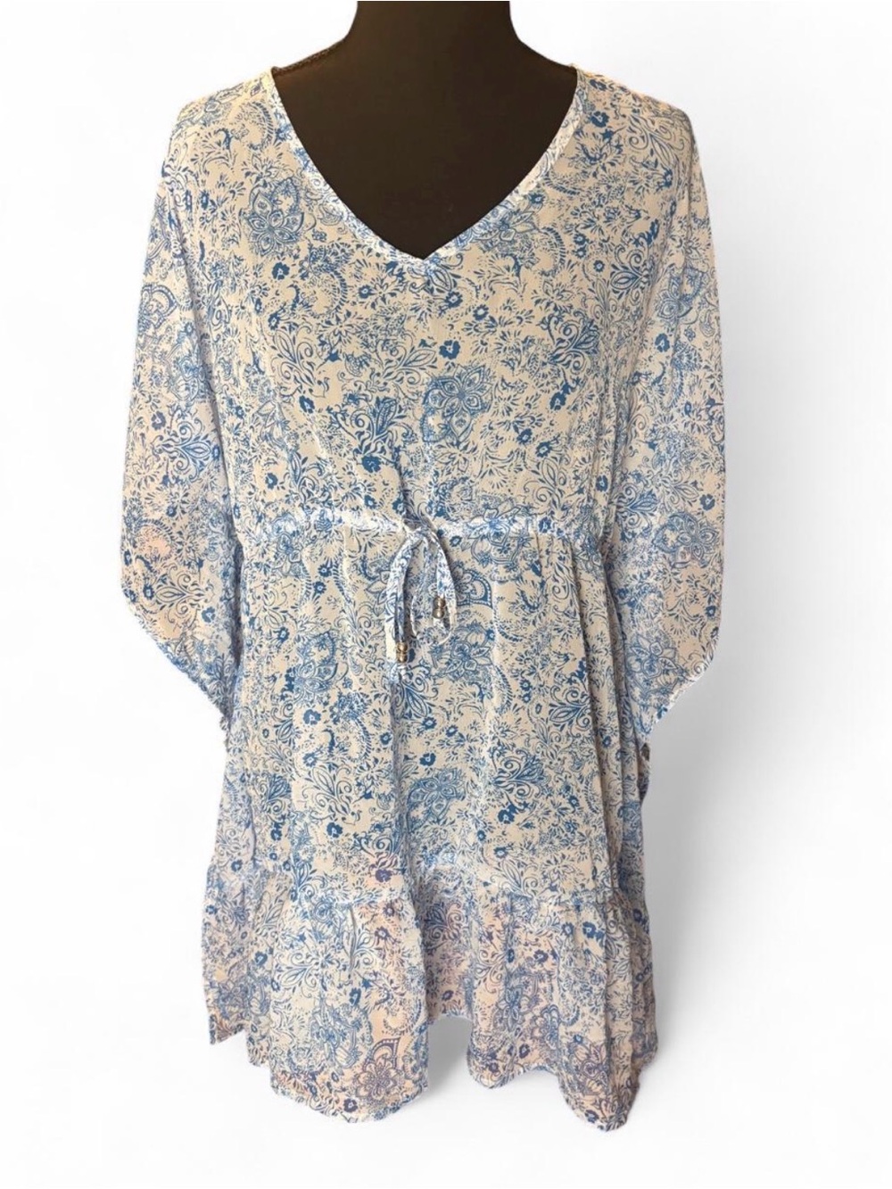 Floral Print Womens Cover Up Size M NWT